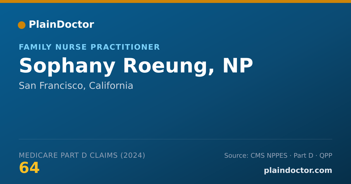 Shareable card for Sophany Roeung, NP - Family Nurse Practitioner, San Francisco, CA