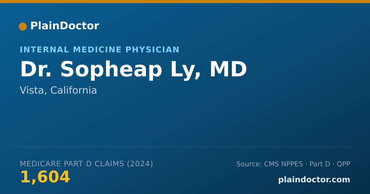 Shareable card for Sopheap Ly, MD - Internal Medicine Physician, Vista, CA