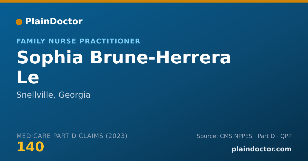 Shareable card for Sophia Brune-Herrera Le - Family Nurse Practitioner, Snellville, GA