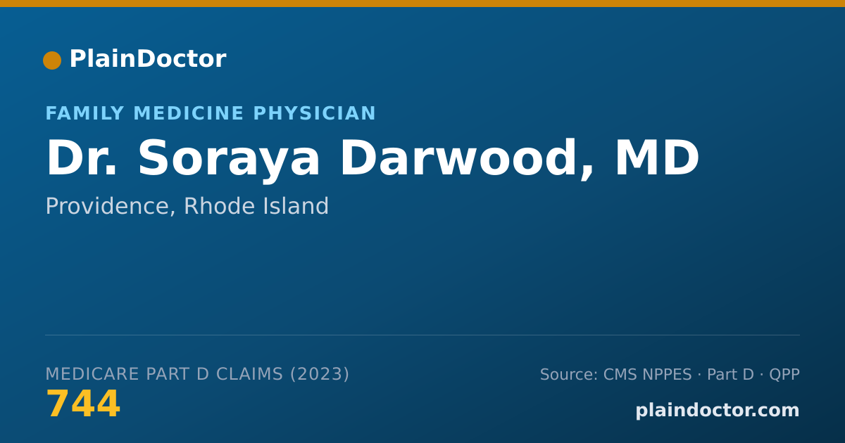 Shareable card for Soraya Darwood, MD - Family Medicine Physician, Providence, RI