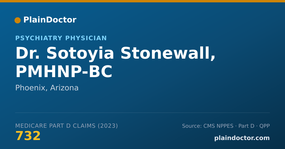 Shareable card for Sotoyia Stonewall, PMHNP-BC - Psychiatry Physician, Phoenix, AZ