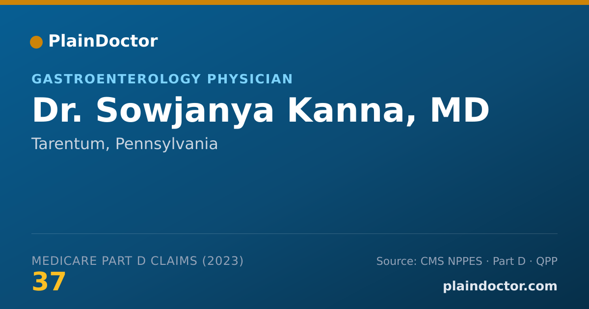 Shareable card for Sowjanya Kanna, MD - Gastroenterology Physician, Tarentum, PA