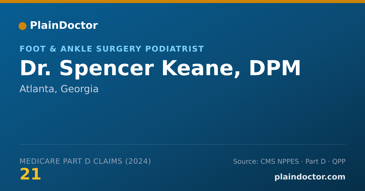 Shareable card for Spencer Keane, DPM - Foot & Ankle Surgery Podiatrist, Atlanta, GA