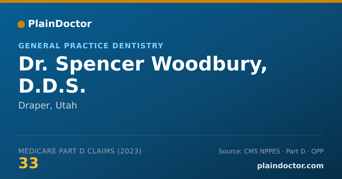 Shareable card for Spencer Woodbury, D.D.S. - General Practice Dentistry, Draper, UT