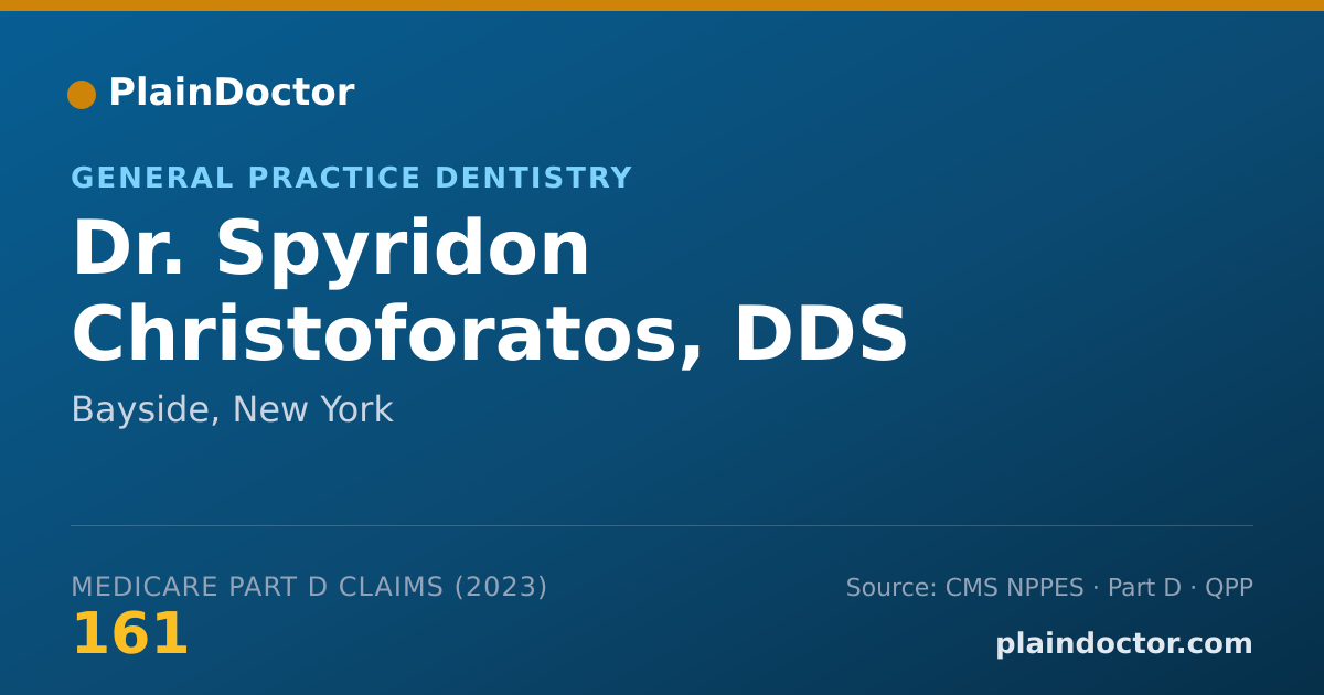 Shareable card for Spyridon Christoforatos, DDS - General Practice Dentistry, Bayside, NY