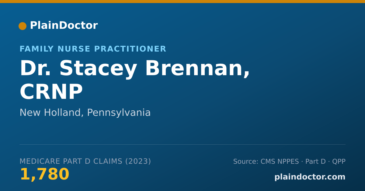 Shareable card for Stacey Brennan, CRNP - Family Nurse Practitioner, New Holland, PA