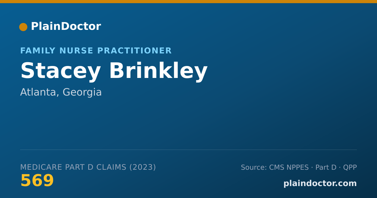 Shareable card for Stacey Brinkley - Family Nurse Practitioner, Atlanta, GA