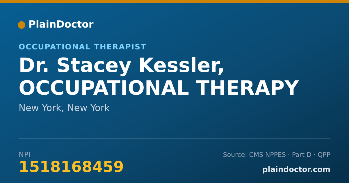 Shareable card for Stacey Kessler, OCCUPATIONAL THERAPY - Occupational Therapist, New York, NY