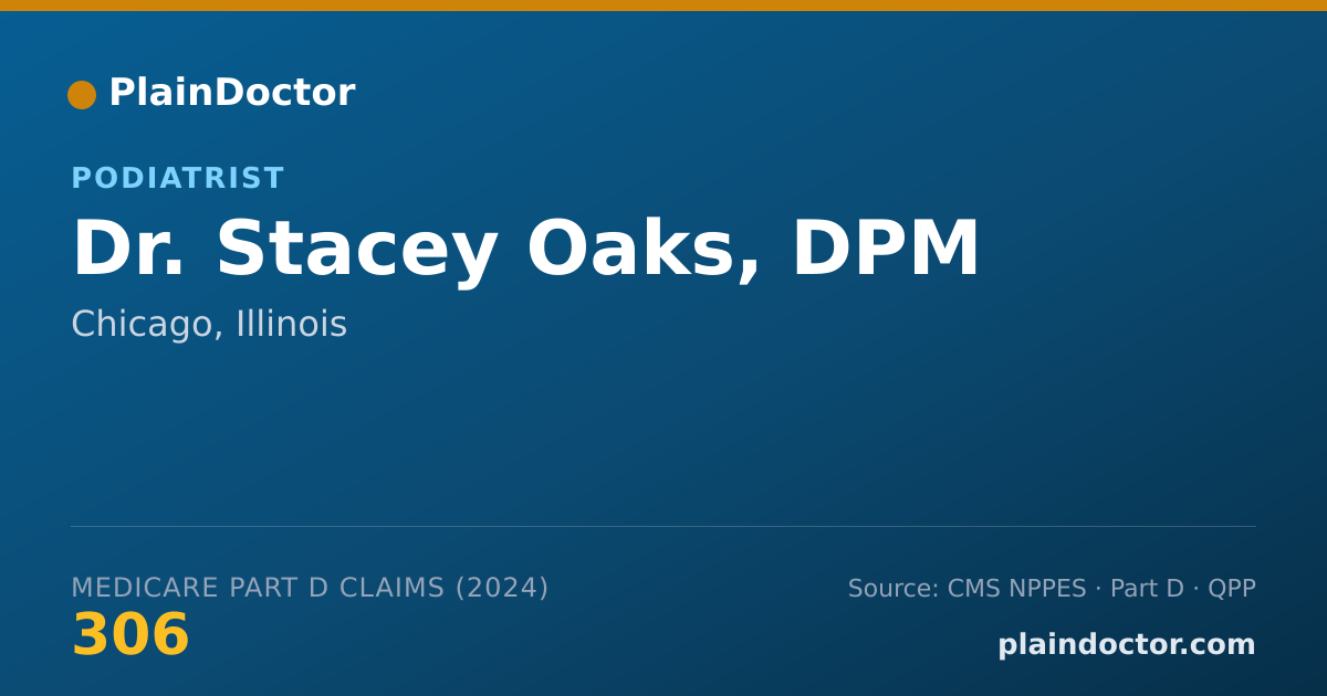 Shareable card for Stacey Oaks, DPM - Foot & Ankle Surgery Podiatrist, Chicago, IL