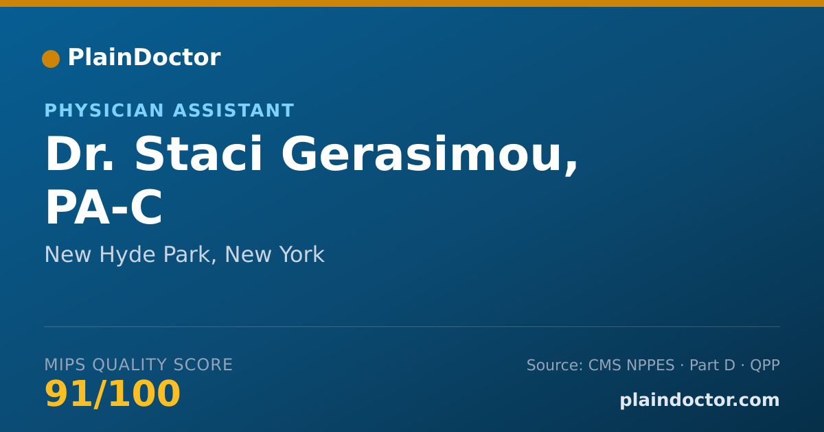 Shareable card for Staci Gerasimou, PA-C - Physician Assistant, New Hyde Park, NY