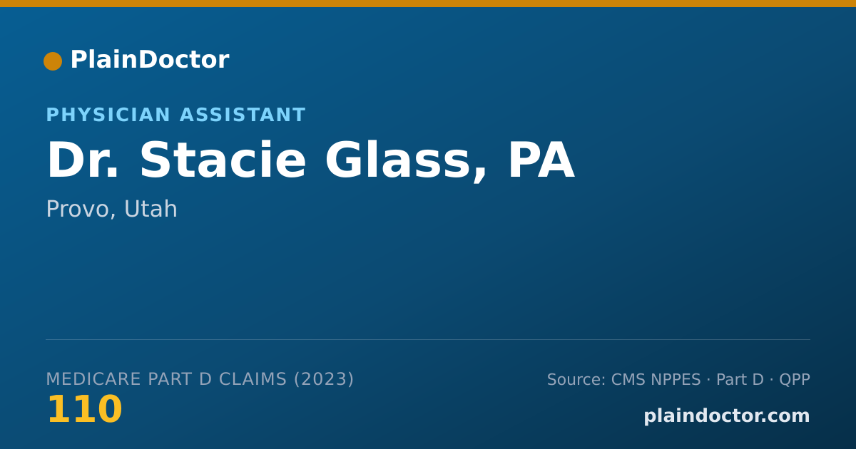 Shareable card for Stacie Glass, PA - Physician Assistant, Provo, UT