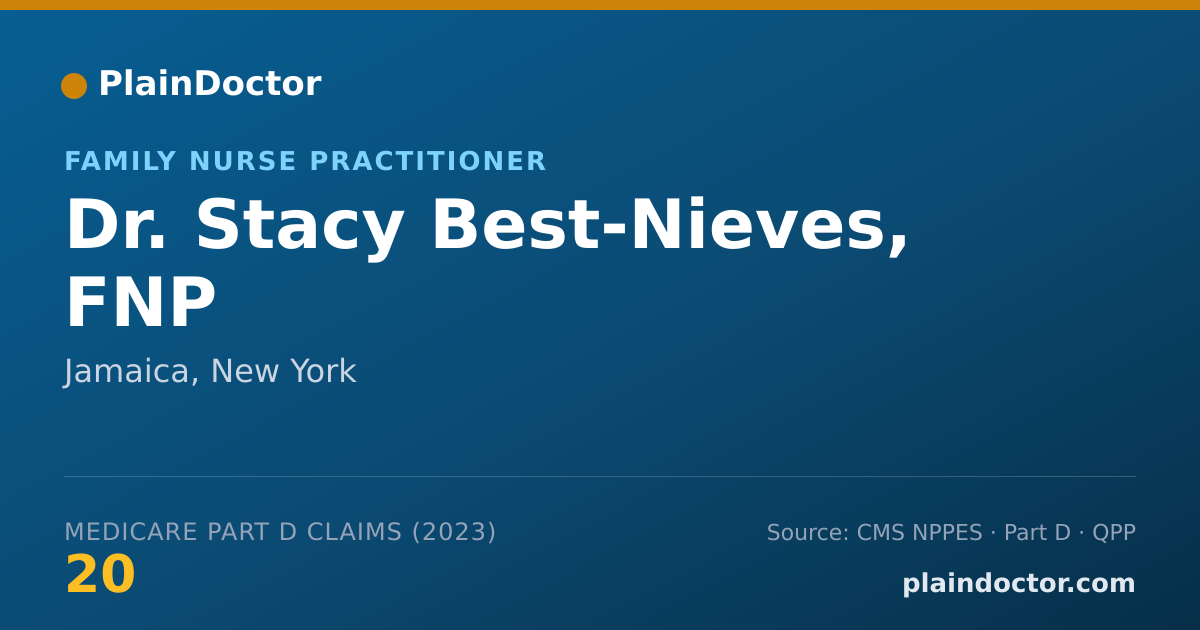 Shareable card for Stacy Best-Nieves, FNP - Family Nurse Practitioner, Jamaica, NY