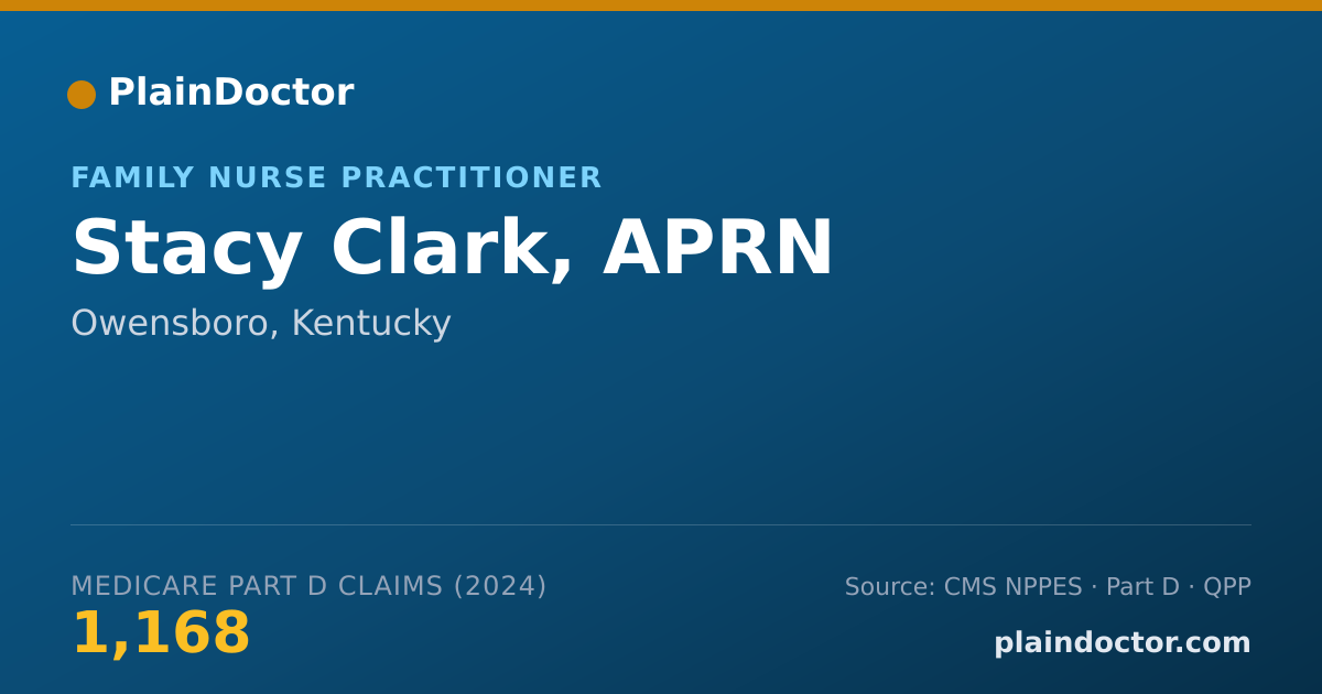 Shareable card for Stacy Clark, APRN - Family Nurse Practitioner, Owensboro, KY