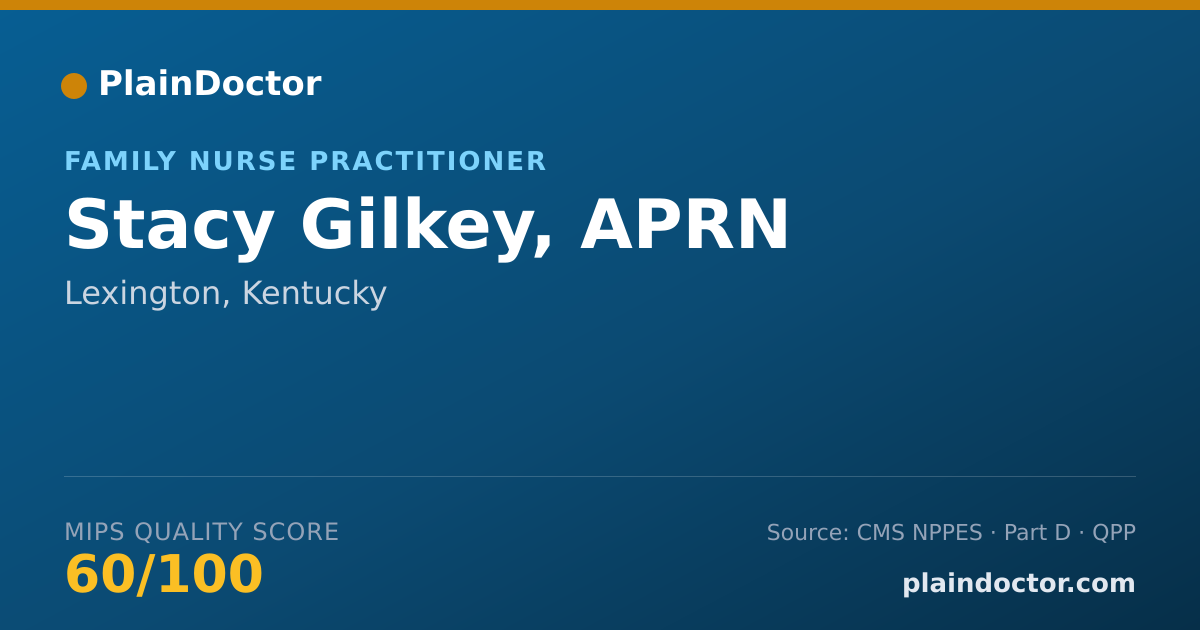 Shareable card for Stacy Gilkey, APRN - Family Nurse Practitioner, Lexington, KY