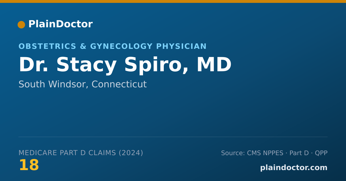 Shareable card for Stacy Spiro, MD - Obstetrics & Gynecology Physician, South Windsor, CT