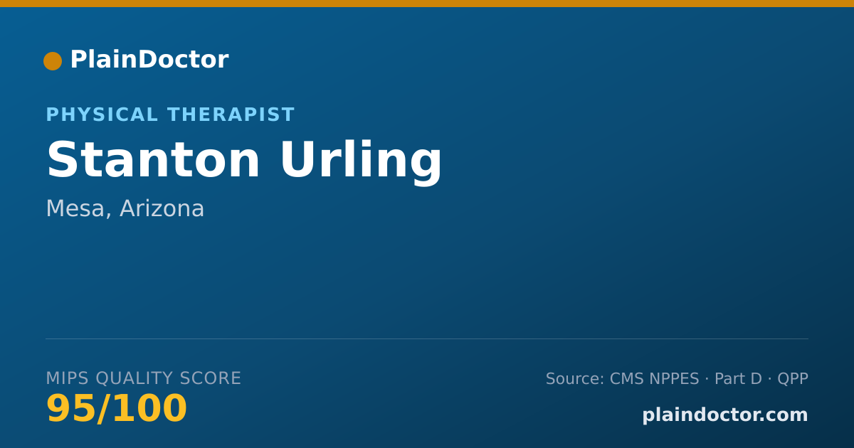 Shareable card for Stanton Urling - Physical Therapist, Mesa, AZ
