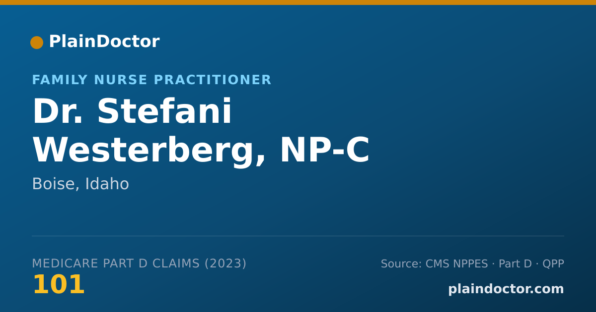 Shareable card for Stefani Westerberg, NP-C - Family Nurse Practitioner, Boise, ID
