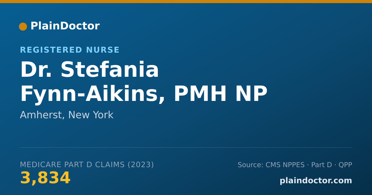 Shareable card for Stefania Fynn-Aikins, PMH NP - Registered Nurse, Amherst, NY