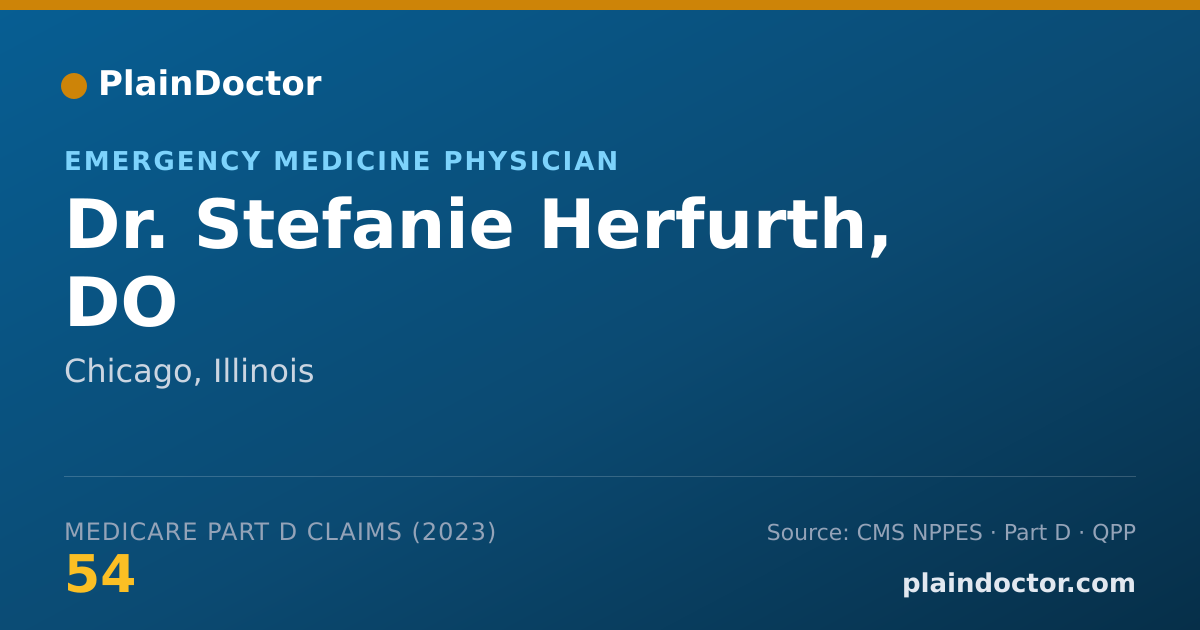Shareable card for Stefanie Herfurth, DO - Emergency Medicine Physician, Chicago, IL