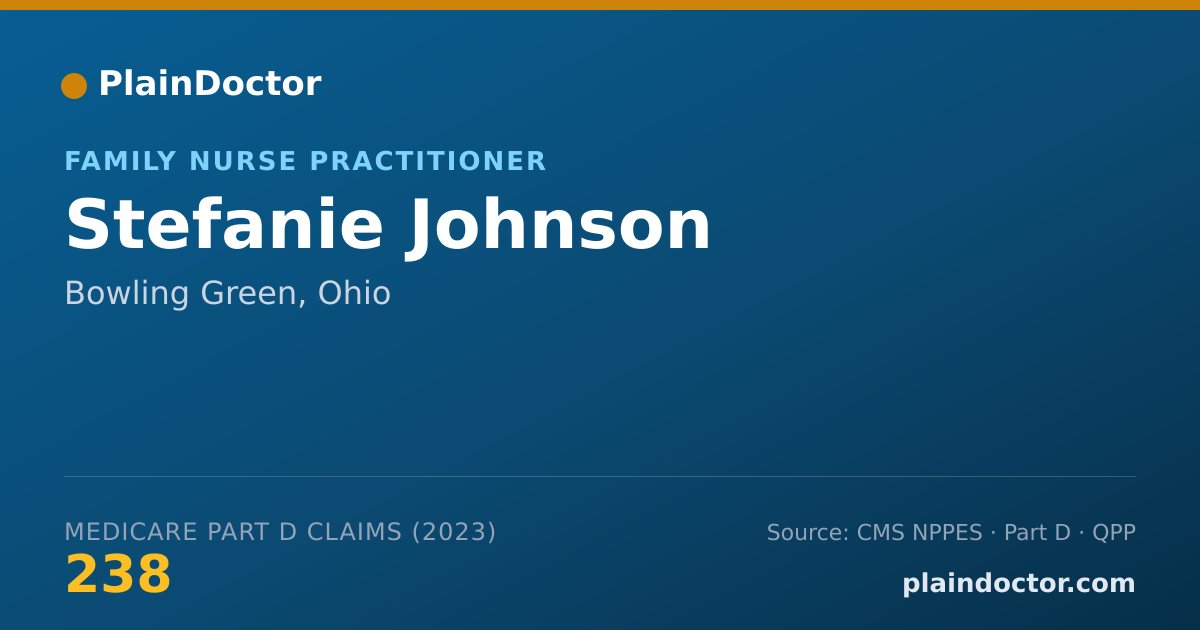 Shareable card for Stefanie Johnson - Family Nurse Practitioner, Bowling Green, OH