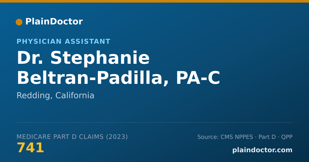Shareable card for Stephanie Beltran-Padilla, PA-C - Physician Assistant, Redding, CA