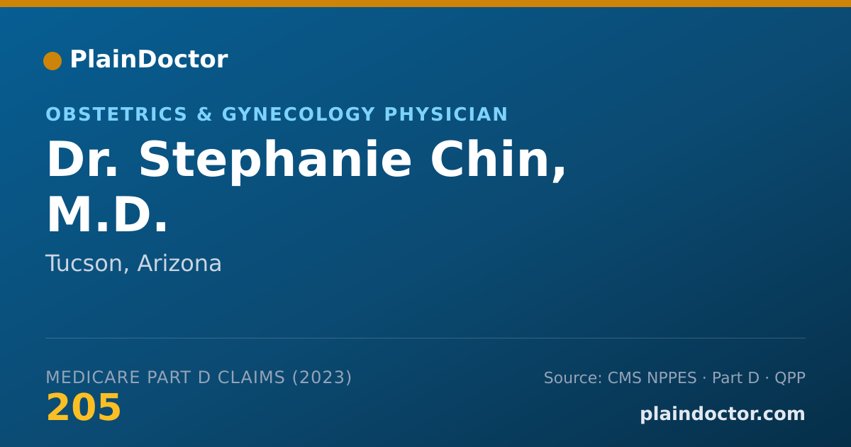 Shareable card for Stephanie Chin, M.D. - Obstetrics & Gynecology Physician, Tucson, AZ