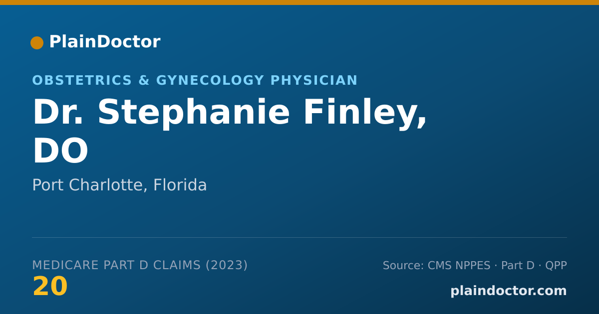 Shareable card for Stephanie Finley, DO - Obstetrics & Gynecology Physician, Port Charlotte, FL