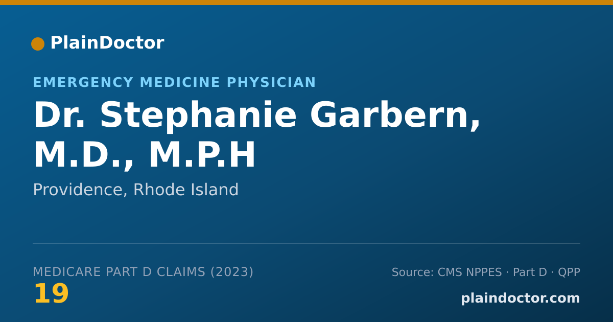 Shareable card for Stephanie Garbern, M.D., M.P.H - Emergency Medicine Physician, Providence, RI