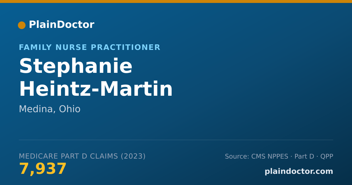 Shareable card for Stephanie Heintz-Martin - Family Nurse Practitioner, Medina, OH