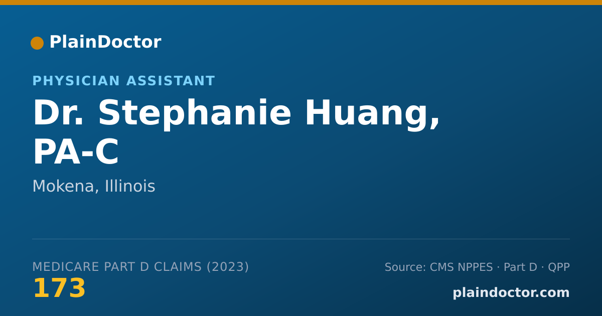 Shareable card for Stephanie Huang, PA-C - Physician Assistant, Mokena, IL