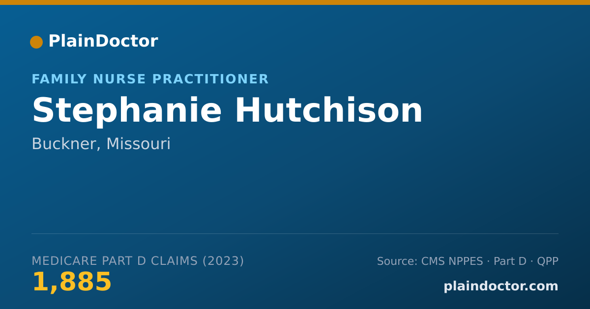Shareable card for Stephanie Hutchison - Family Nurse Practitioner, Buckner, MO