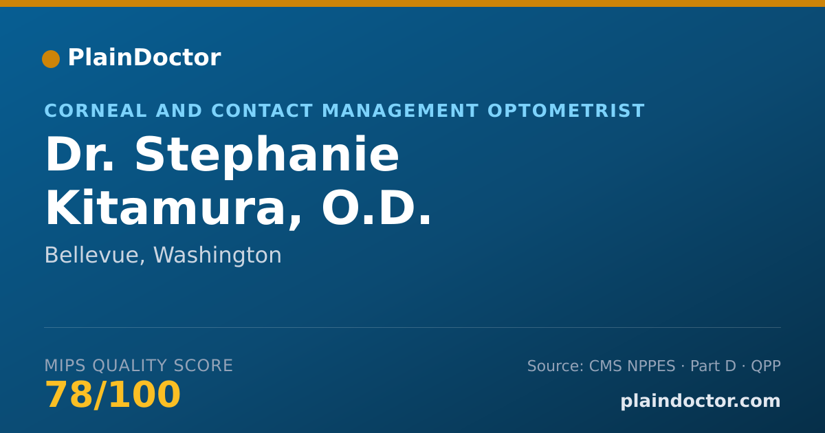 Shareable card for Stephanie Kitamura, O.D. - Corneal and Contact Management Optometrist, Bellevue, WA