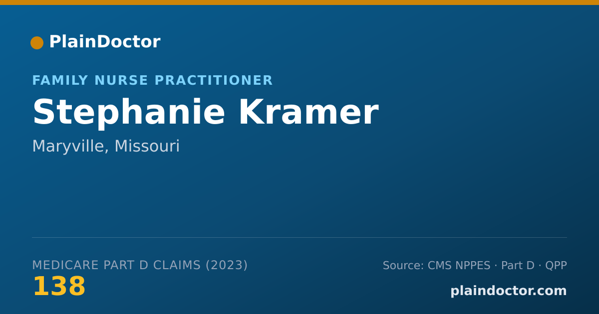 Shareable card for Stephanie Kramer - Family Nurse Practitioner, Maryville, MO