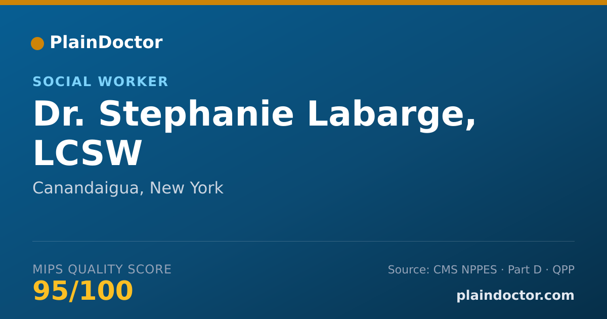 Shareable card for Stephanie Labarge, LCSW - Social Worker, Canandaigua, NY