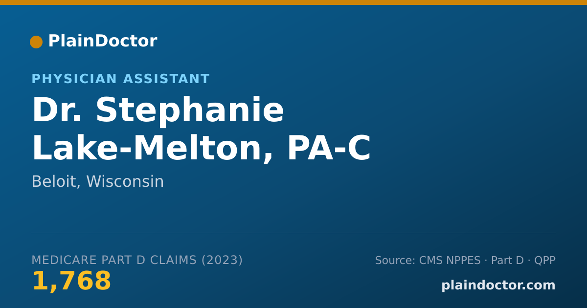 Shareable card for Stephanie Lake-Melton, PA-C - Physician Assistant, Beloit, WI