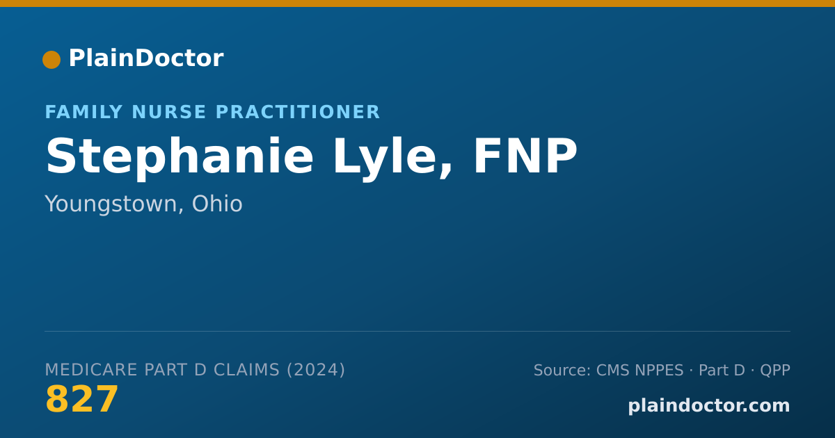 Shareable card for Stephanie Lyle, FNP - Family Nurse Practitioner, Youngstown, OH