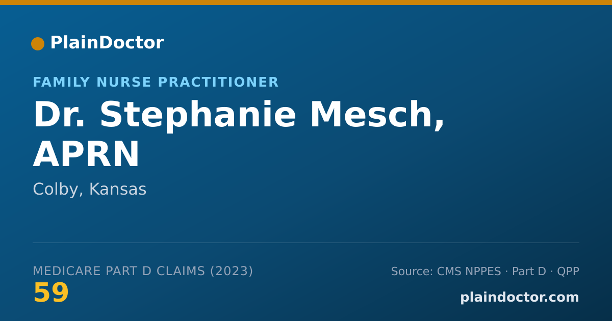 Shareable card for Stephanie Mesch, APRN - Family Nurse Practitioner, Colby, KS