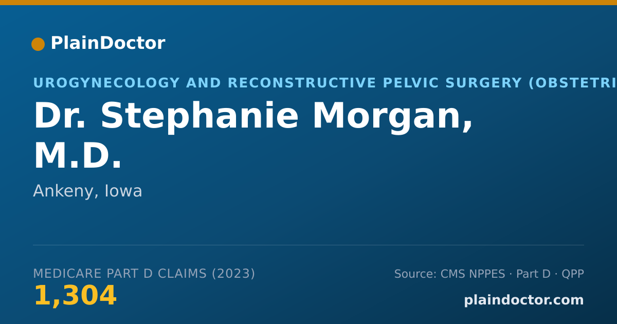 Shareable card for Stephanie Morgan, M.D. - Urogynecology and Reconstructive Pelvic Surgery (Obstetrics & Gynecology) Physician, Ankeny, IA