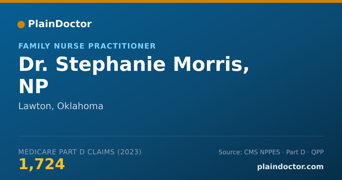 Shareable card for Stephanie Morris, NP - Family Nurse Practitioner, Lawton, OK
