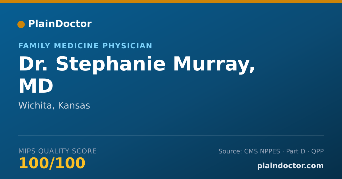 Shareable card for Stephanie Murray, MD - Family Medicine Physician, Wichita, KS