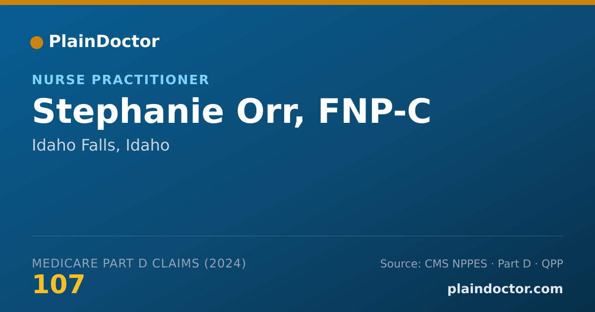 Shareable card for Stephanie Orr, FNP-C - Nurse Practitioner, Idaho Falls, ID