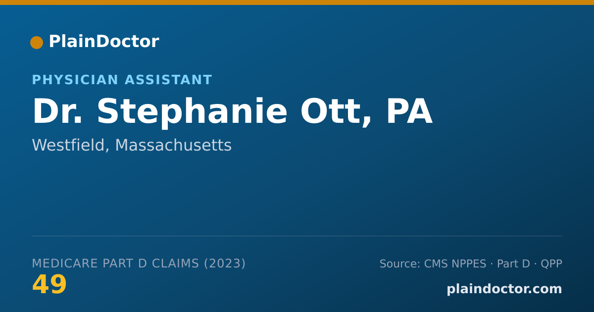 Shareable card for Stephanie Ott, PA - Physician Assistant, Westfield, MA