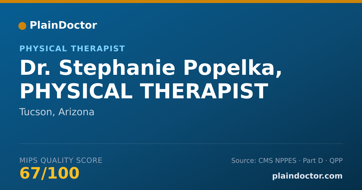 Shareable card for Stephanie Popelka, PHYSICAL THERAPIST - Physical Therapist, Tucson, AZ