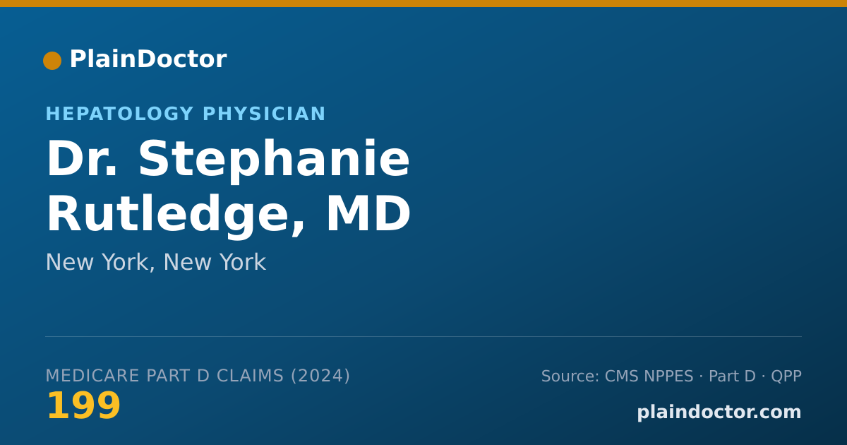 Shareable card for Stephanie Rutledge, MD - Internal Medicine Physician, New York, NY