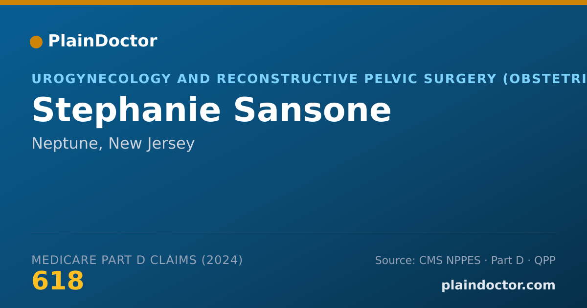 Shareable card for Stephanie Sansone - Urogynecology and Reconstructive Pelvic Surgery (Obstetrics & Gynecology) Physician, Neptune, NJ