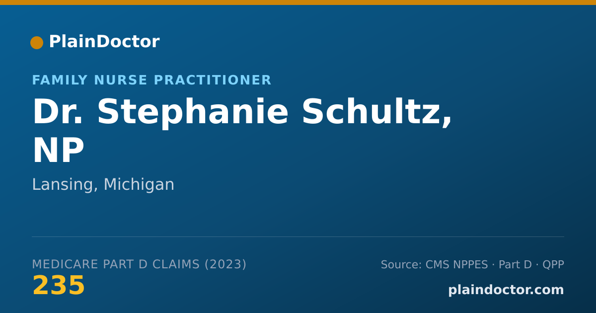 Shareable card for Stephanie Schultz, NP - Family Nurse Practitioner, Lansing, MI