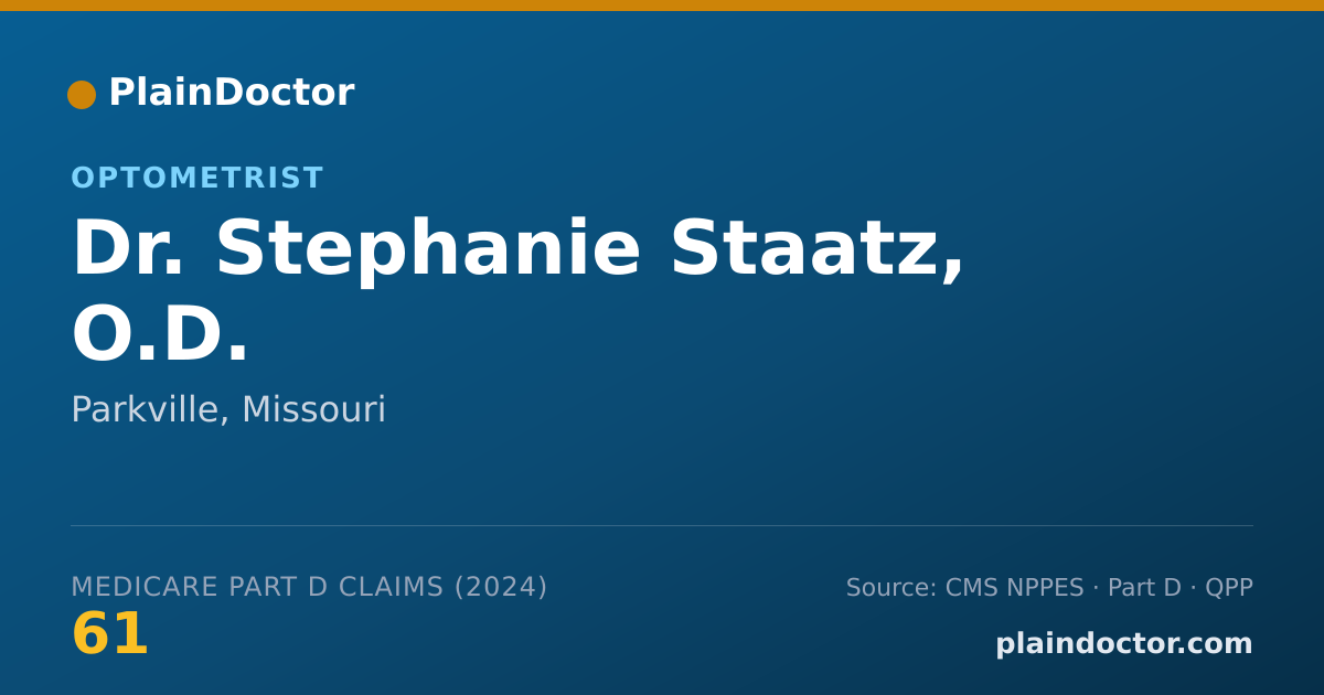 Shareable card for Stephanie Staatz, O.D. - Optometrist, Parkville, MO