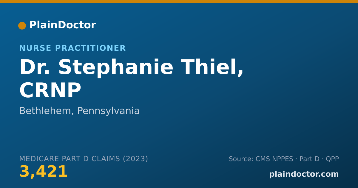Shareable card for Stephanie Thiel, CRNP - Nurse Practitioner, Bethlehem, PA