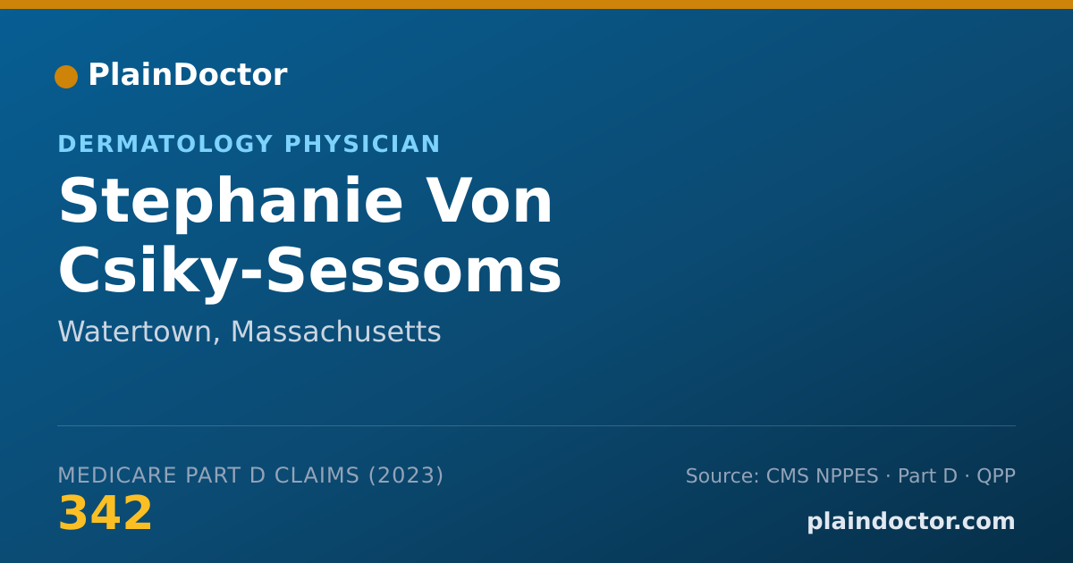 Shareable card for Stephanie Von Csiky-Sessoms - Dermatology Physician, Watertown, MA