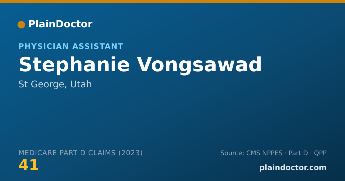 Shareable card for Stephanie Vongsawad - Physician Assistant, St George, UT